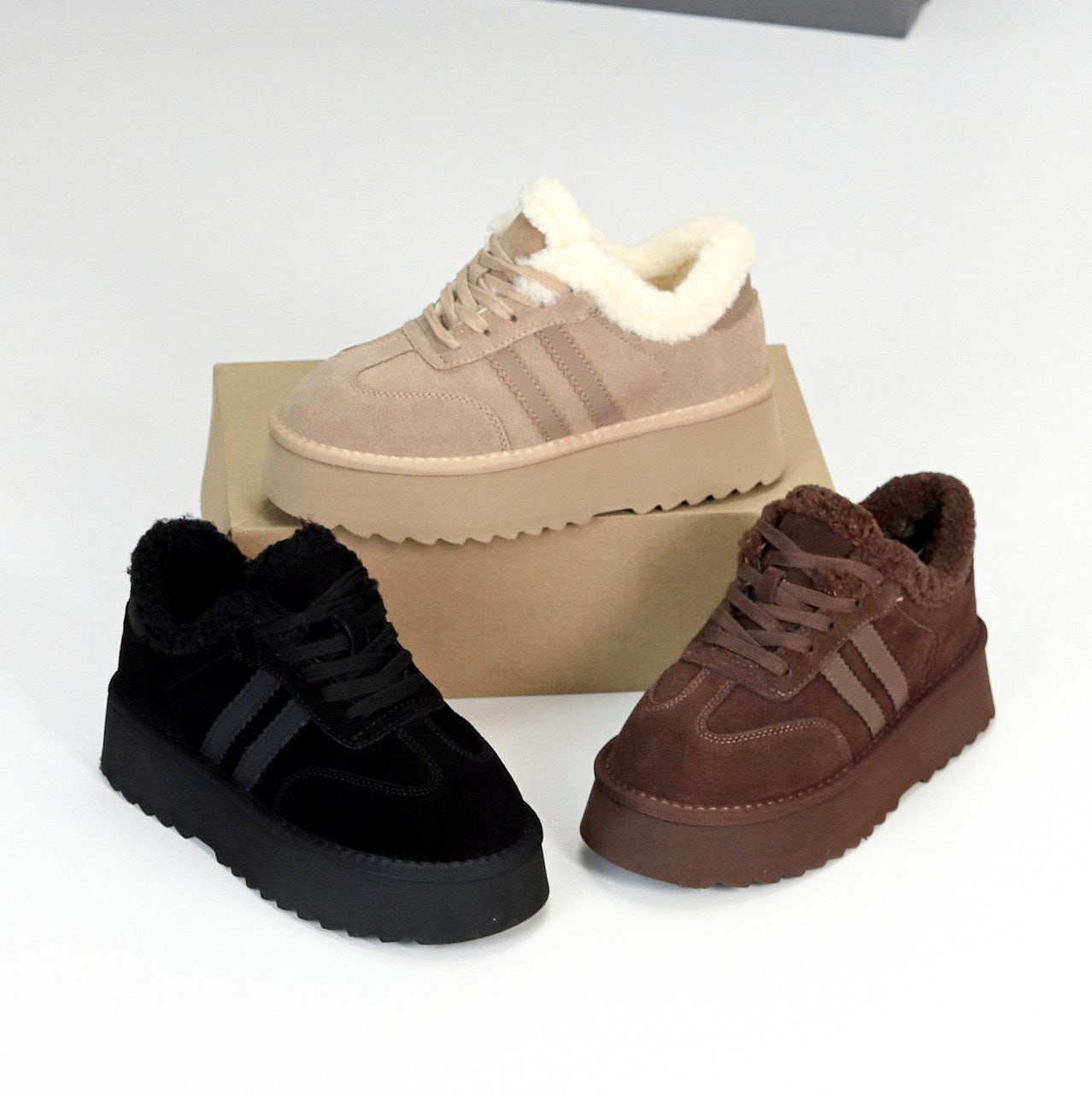 Женские низки угги, женские угги автоледи, коричневые угги женские, женские шоколадные угги, угги кроссовки, фото 1