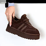 Женские низки угги, женские угги автоледи, коричневые угги женские, женские шоколадные угги, угги кроссовки, фото 3