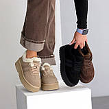 Женские низки угги, женские угги автоледи, коричневые угги женские, женские шоколадные угги, угги кроссовки, фото 2