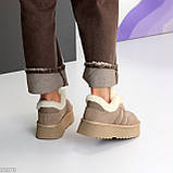 Женские низки угги, женские угги автоледи, коричневые угги женские, женские шоколадные угги, угги кроссовки, фото 8