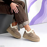 Женские низки угги, женские угги автоледи, коричневые угги женские, женские шоколадные угги, угги кроссовки, фото 6