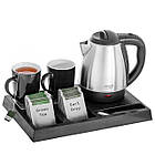 Набір Adler AD 1354 — чайник 1,2 л, 1500 Вт, піднос і чашки, фото 4