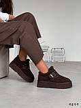 Женские низки угги, женские угги автоледи, коричневые угги женские, женские шоколадные угги, угги кроссовки, фото 2