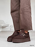 Женские низки угги, женские угги автоледи, коричневые угги женские, женские шоколадные угги, угги кроссовки, фото 7