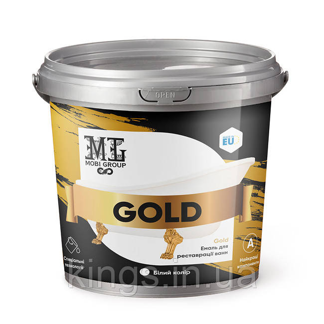 Емаль для ванн біла Gold 1 кг