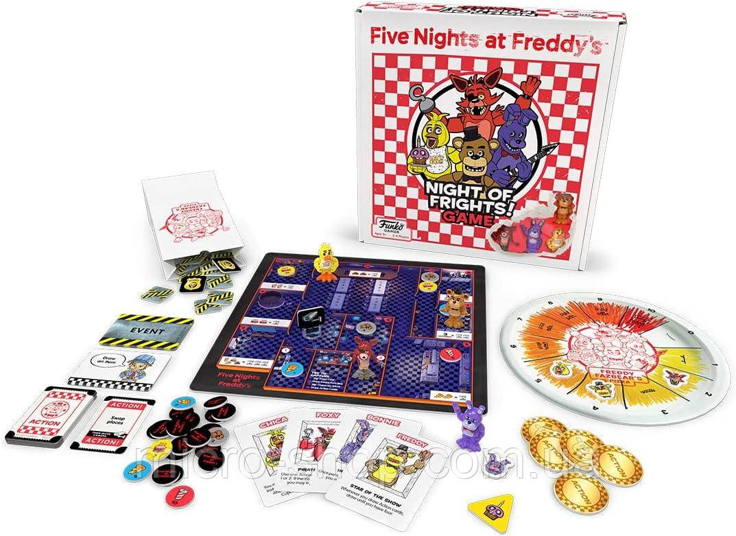 Настільна гра Фанко П'ять ночей у Фредді: Ніч жахів! Funko Games Five Nights at Freddy's Night of Frights!, фото 1