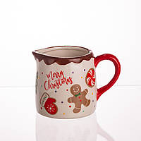 Молочник порцеляновий Merry Christmas 350 (мл) чашка молочник вершків та молока