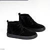 Дизайнерські чорні черевики дезерти натуральна замша в асортименті, фото 4