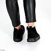 Дизайнерські чорні черевики дезерти натуральна замша в асортименті, фото 7