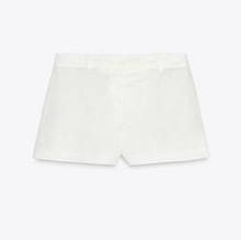 ZARA Шорти на основі льону із середньою посадкою. Розмір M