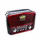 Радіоприймач Golon RX-455S USB / акумулятор сонячна панель, Радіоприймач з гарним прийомом для дачі