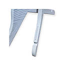 Дитячі плічки вішалки тремпеля 32 см білі пластикові з золотим гачком для дитячого одягу 5 шт., фото 3