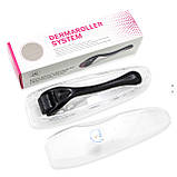 Дермароллер для бороди та волосся 540 голок 0.5 мм - мезороллер з титановими мікроголками для стимуляції росту бороди та зміцнення, фото 3