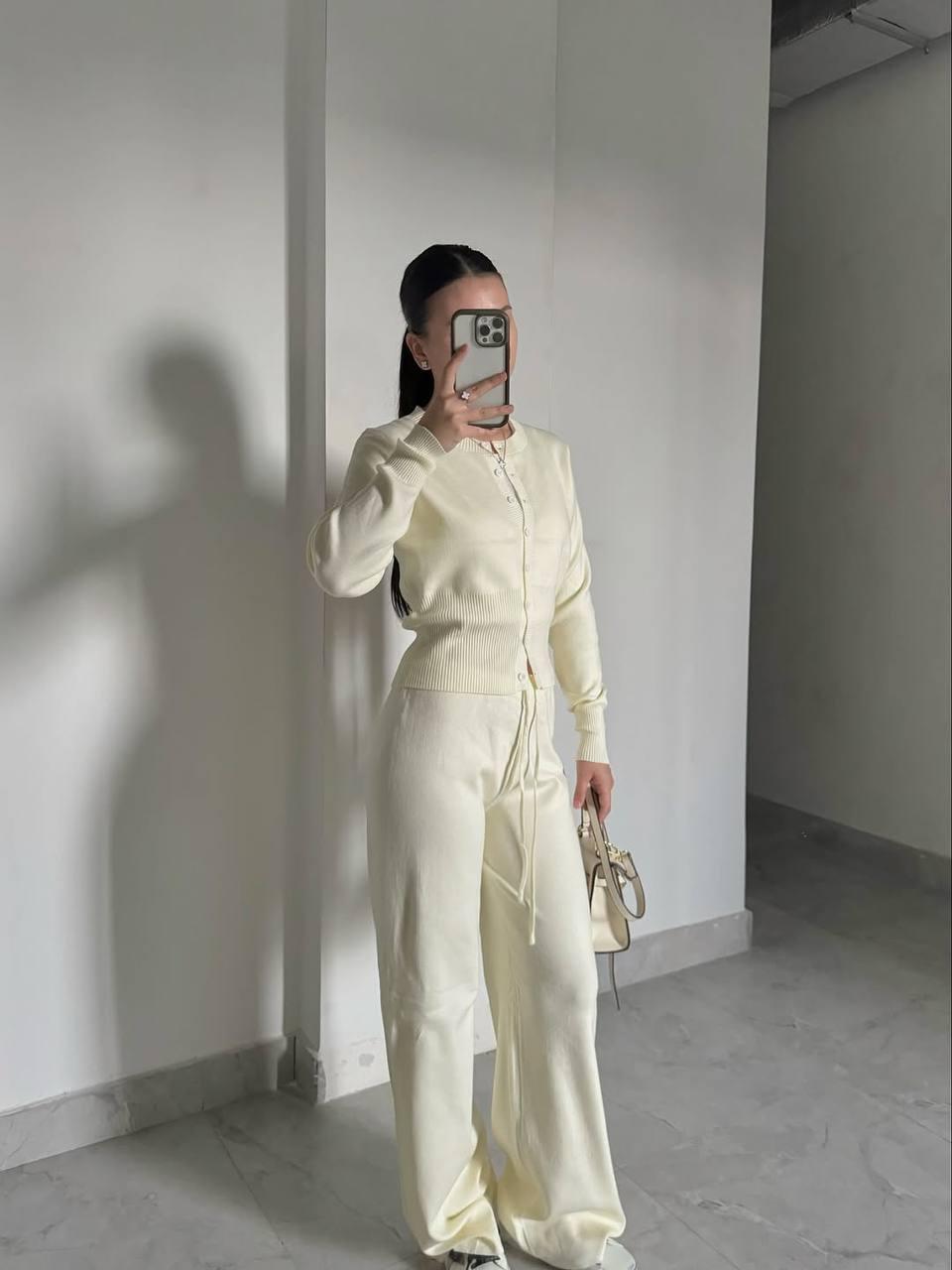 Костюм жіночий ангора 2-ка Модель: 817-269 Колір: Темно-синій, чорний, меланж, молочний, фото 1