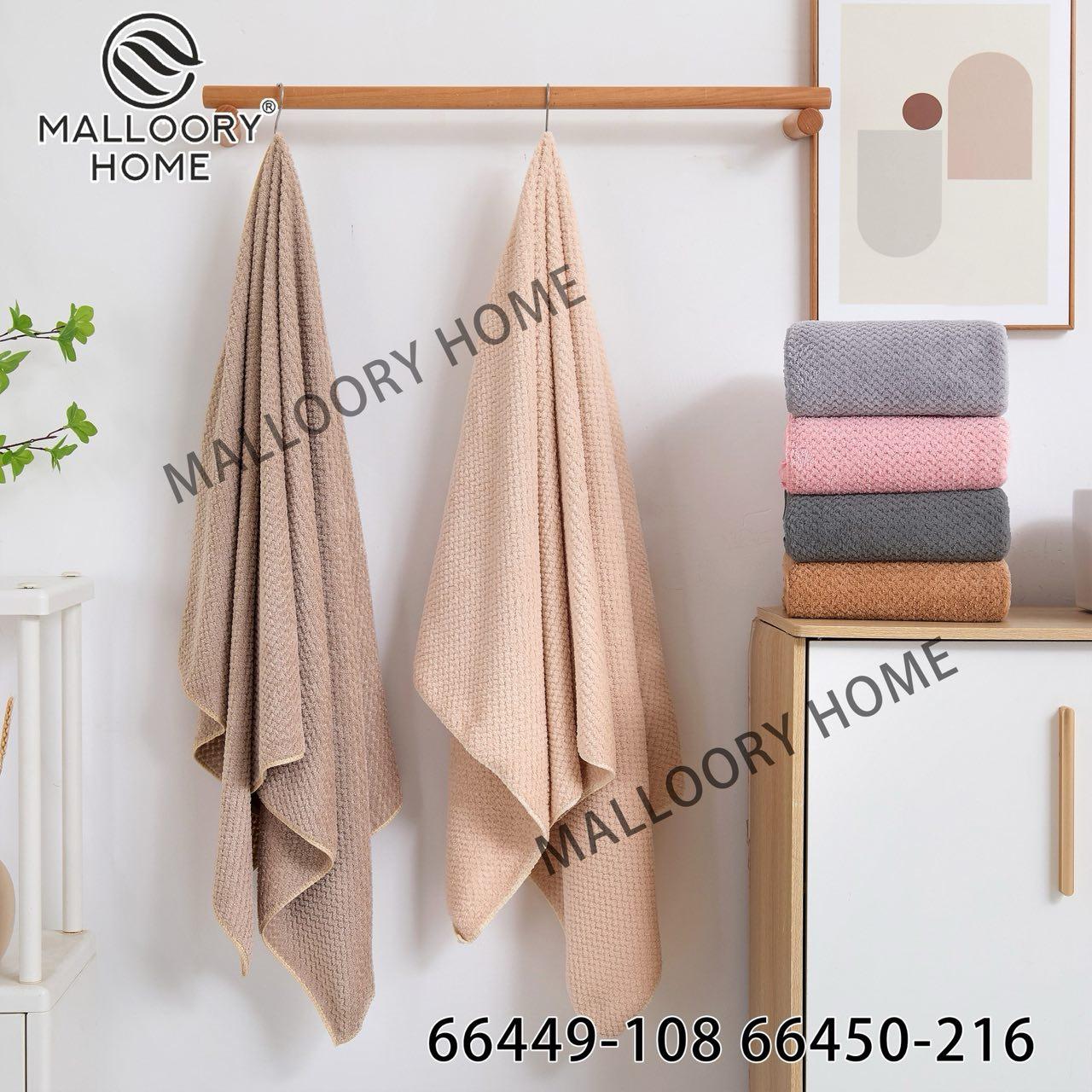 Рушник баний 3 штуки мікрофібра Malloory Home розмір 70*140 мікс кольорів