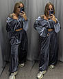Костюм жіночий велюр люкс 2-ка Модель: 817-251 Колір: Чорний, графіт, шоколад, фото 8