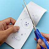 Папір для портативного принтера 57x30 мм 3 шт термопапір для термопринтера blue друкує синім, фото 9