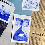 Папір для портативного принтера 57x30 мм 3 шт термопапір для термопринтера blue друкує синім, фото 7