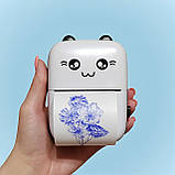 Папір для портативного принтера 57x30 мм 3 шт термопапір для термопринтера blue друкує синім, фото 6