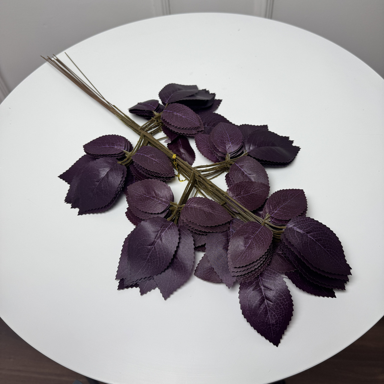 Гілка троянди фіолетова 57 см 12 шт, фото 1