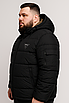 Куртка зимова Boos & Jack чоловіча великих розмірів 4XL-9XL тинсулейт, знімний капюшон, Чорний,9XL, фото 2