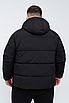 Куртка зимова Boos & Jack чоловіча великих розмірів 4XL-9XL тинсулейт, знімний капюшон, Чорний,9XL, фото 3