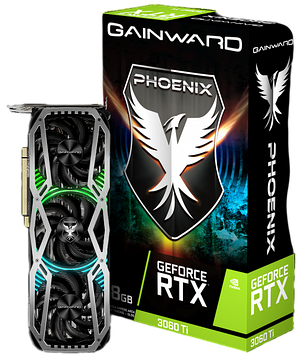 Відеокарта GeForce RTX 3060 Ti 8GB Gainward Phoenix (NE6306T019P2-1041X) Б/В, фото 1