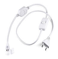 Кабель живлення LEDTech для під'єднання неону СОВ/FCOB 220V з вимикачем ON/OFF (100м мах.)