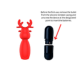 Компактний і милий міні-вібратор у формі оленя Erospace Sweet Play Mini Reindeer Vibrator A10, фото 7