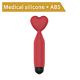 Міні-вібратор з 10 режимами вібрації та наконечником у формі сердечка Erospace Sweet Play Mini Heart Vibrator A14 ❤️, фото 6