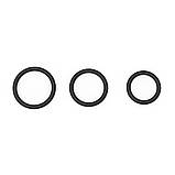 Набір із трьох силіконових ерекційних кілець Erospace Men’s Play Set Of 3 Cock Rings B7, фото 4