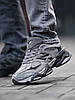 Зимові кросівки New Balance 9060 winter Grey сірі чоловічі Нью баланс хутро, фото 4