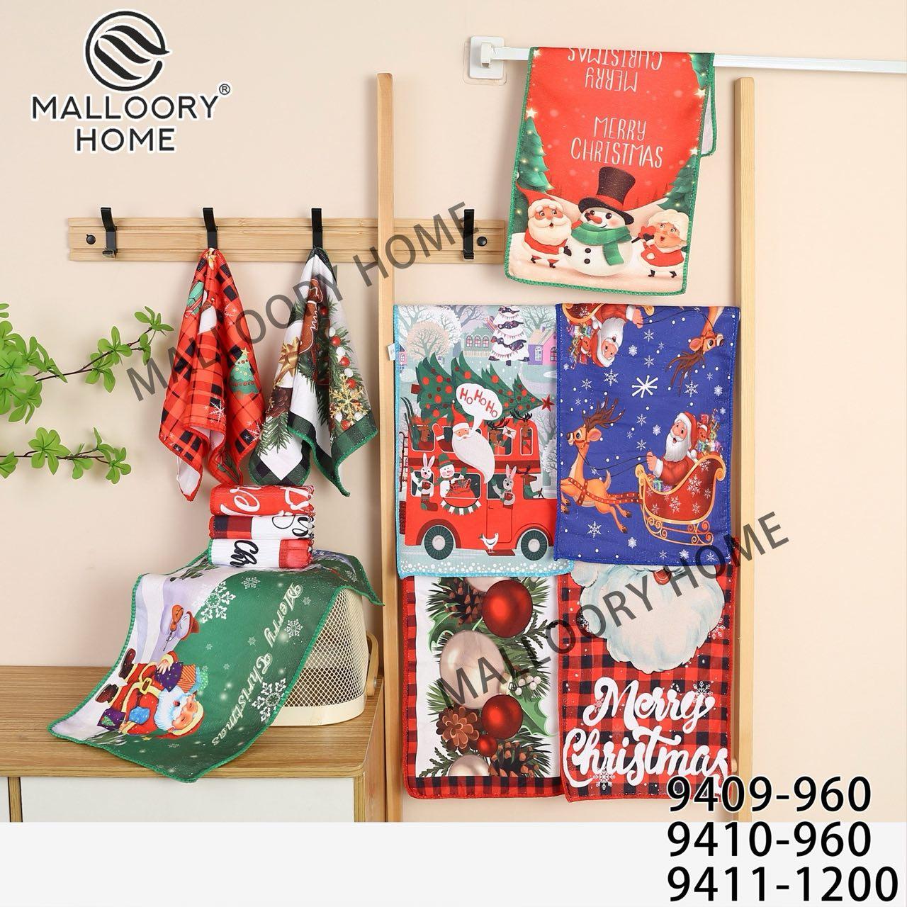 Рушник кухонний 20 штук з мікрофібри Malloory Home розмір 25*50 мікс кольорів