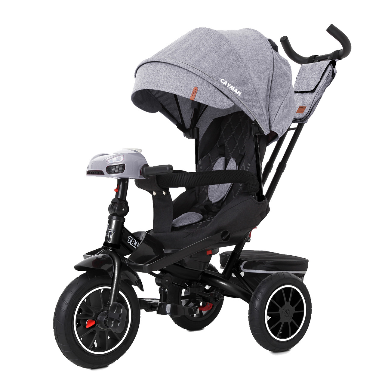 Дитячий триколісний велосипед Tilly Cayman (Тіллі Кайман) T-381/7 (сірий колір), фото 1