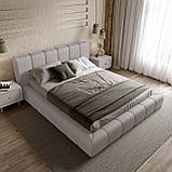 Ліжко Podium 180*200см Light Beige з механізмом та м'яким узголівьям, фото 5