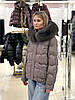 Пуховик жіночий Chanevia 25501 BRONZE, фото 3