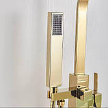 Підлоговий змішувач для ванни FUTURA Liam Gold, фото 7