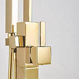 Підлоговий змішувач для ванни FUTURA Liam Gold, фото 4