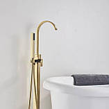 Підлоговий змішувач для ванни FUTURA Liam Gold, фото 3