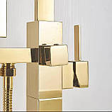 Підлоговий змішувач для ванни FUTURA Liam Gold, фото 5