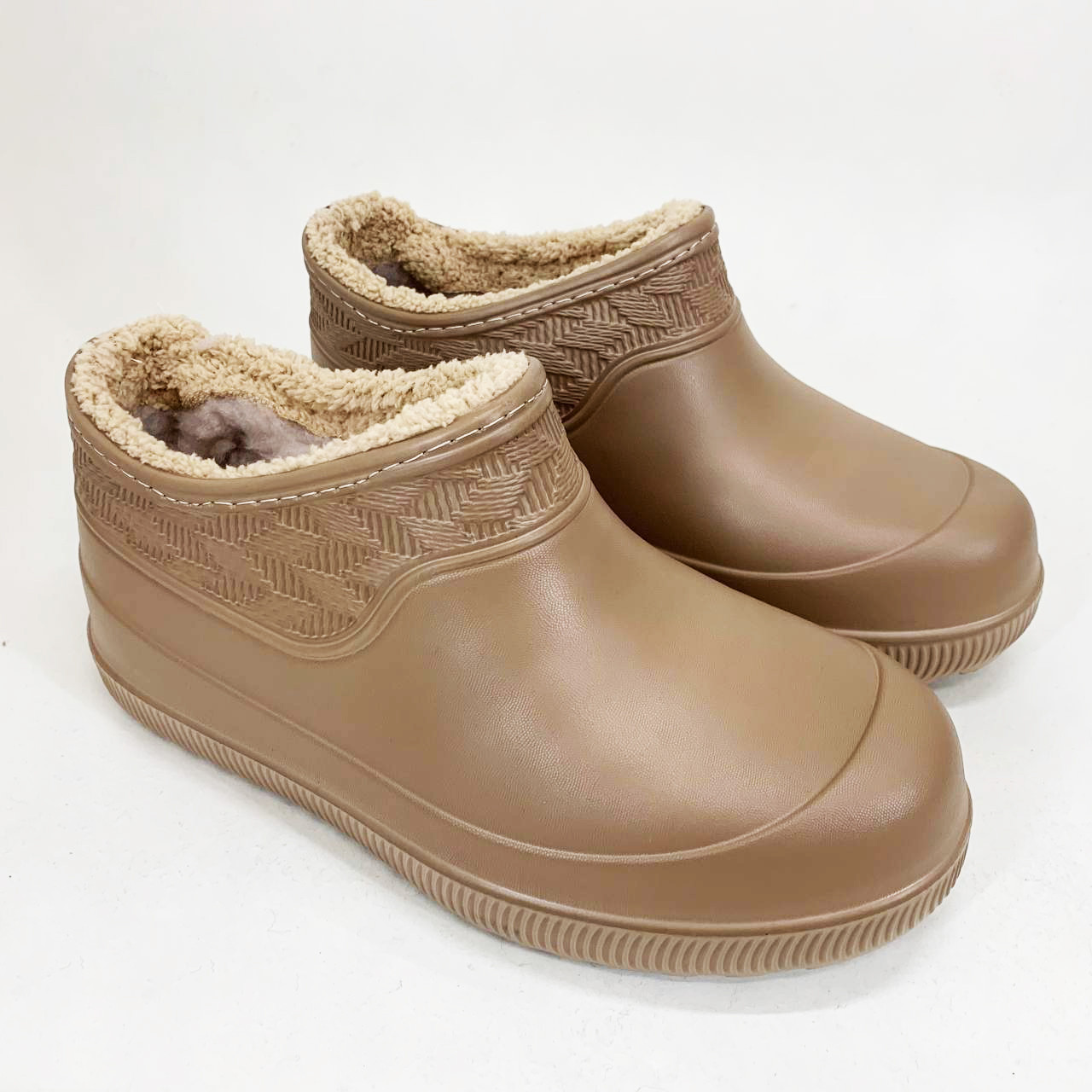 Калоші утеплені жіночі 38р 23см, Жіночі бабуші на хутрі, фото 1