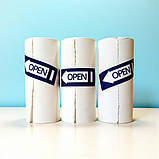 Папір для портативного принтера 57x30 мм 3 шт термопапір для термопринтера blue друкує синім, фото 2