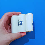 Папір для портативного принтера 57x30 мм 3 шт термопапір для термопринтера blue друкує синім, фото 5