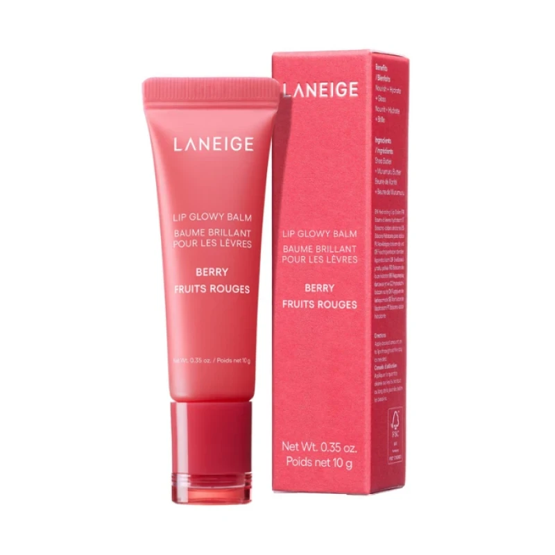 Зволожувальний бальзам для губ із блиском LANEIGE Lip Glowy Balm Berry, 10 г, фото 1