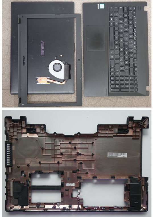 РОЗБИРАННЯ ASUS P2530U P2520L (Корпус Піддон Корито Топкейс Клавіатура Тачпад Рамка Кришка Динаміки Петлі Кулер USB), фото 1