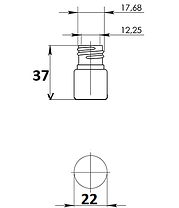 5 мл Круглий прозорий ПЕТ флакон з розпилювачем гортанним пластиковим білим 18/410 пшикалка атомайзер, фото 4
