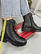 Демісезонні черевики MeegoComfort 25A12559-1 Black чорні на шнурівці, фото 2