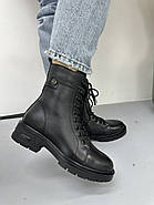 Демісезонні черевики MeegoComfort 25A12559-1 Black чорні на шнурівці, фото 5