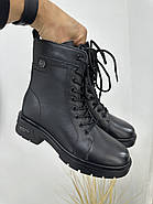 Демісезонні черевики MeegoComfort 25A12559-1 Black чорні на шнурівці, фото 7
