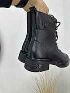 Демісезонні черевики MeegoComfort 25A12559-1 Black чорні на шнурівці, фото 8